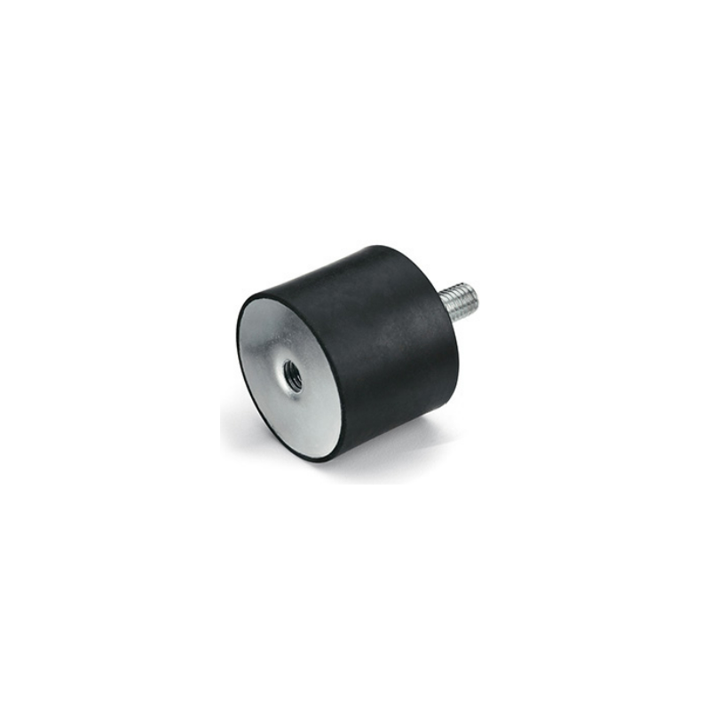 PLOT ANTIVIBRATOIRE CAOUTCHOUC Ø25 HT25 M/F M8