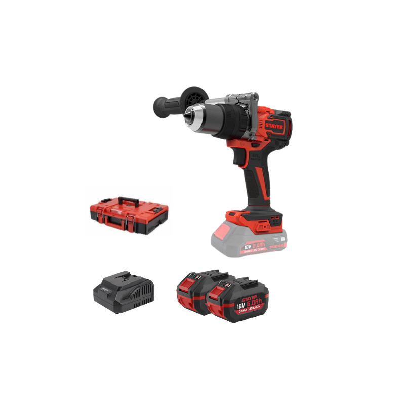 Visseuse pro Brushless L2026 + 2 batteries - Stayer