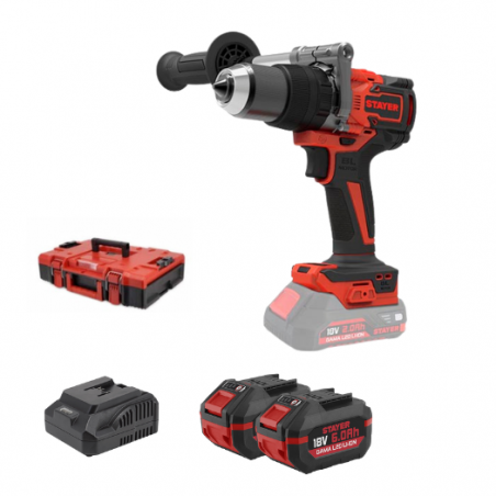 Visseuse pro Brushless L2026 + 2 batteries - Stayer