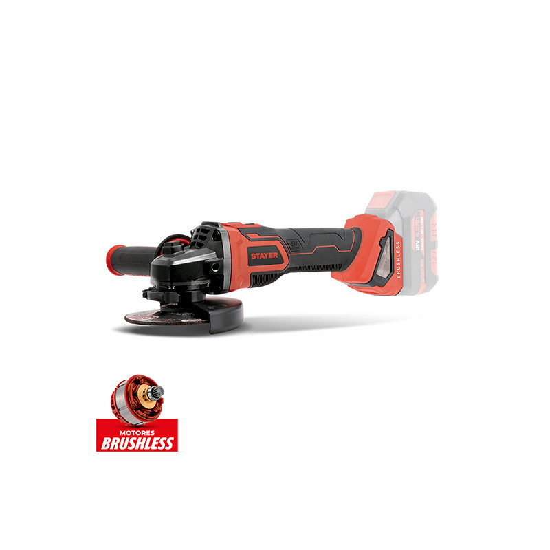 MEULEUSE Ø125 SET ABGX L2026 IK +  2 BATTERIES 18V 6Ah + CHARGEUR + MALETTE DE RANGEMENT