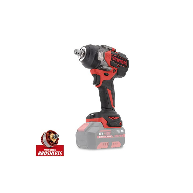 BOULONNEUSE 1/2 SET IWBL 750 2026 IK  +  2 BATTERIES 18V 6Ah + CHARGEUR