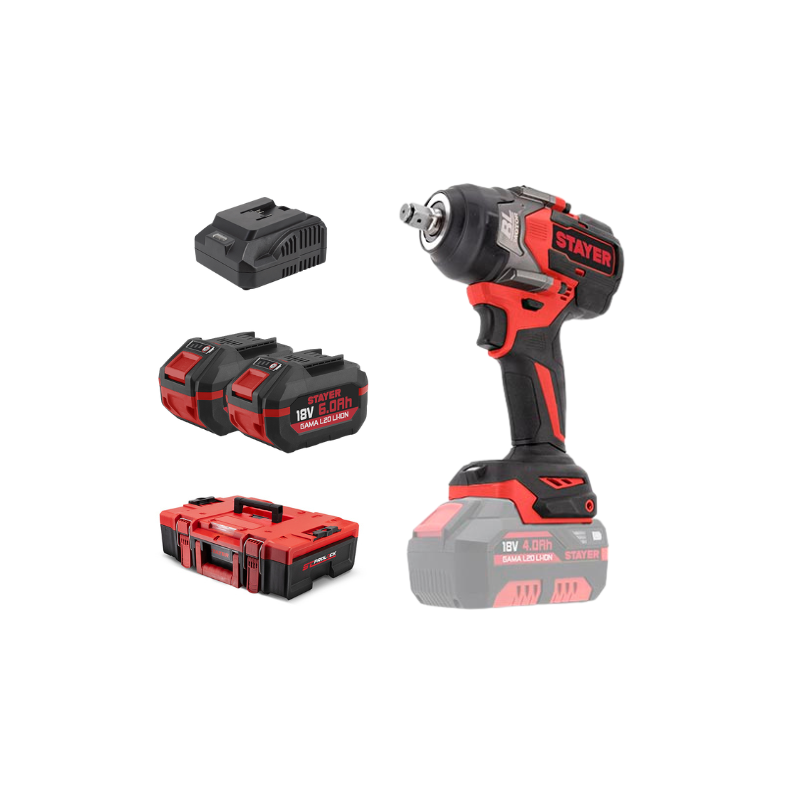 BOULONNEUSE 1/2 SET IWBL 750NM 2026 IK  +  2 BATTERIES 18V 6Ah + CHARGEUR + MALETTE