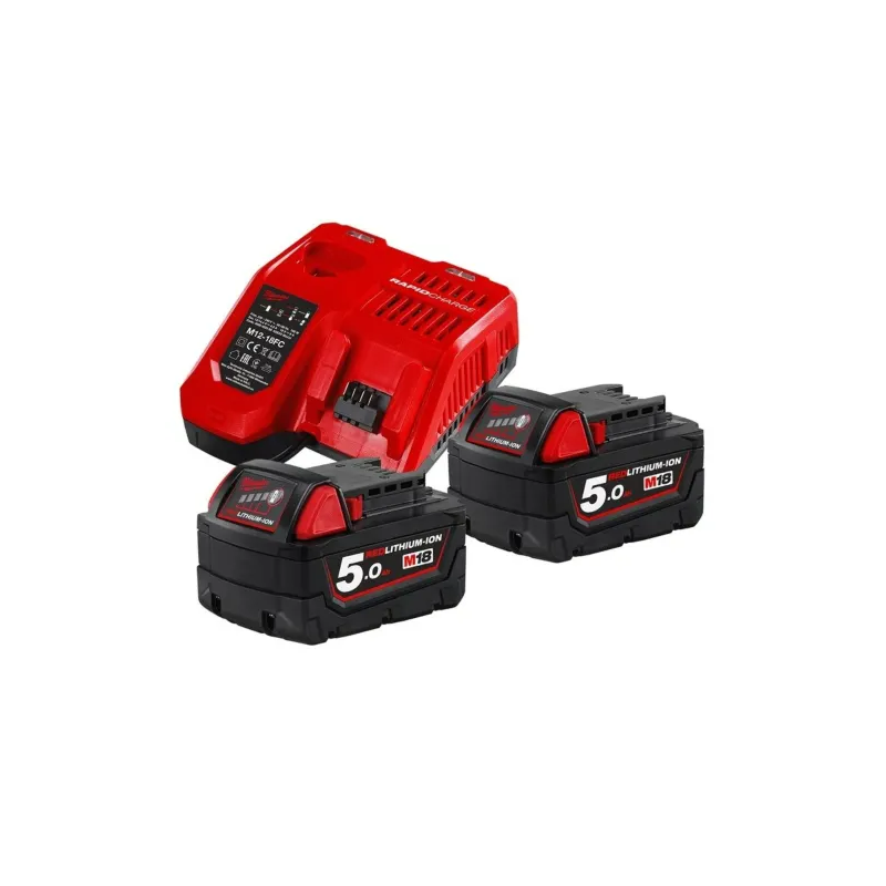 KIT M18 NRG-502 CHARGEUR ET DE 3 BATTERIES 18V 2X5AH