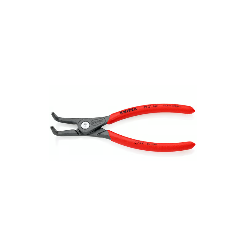 PINCE POUR CIRCLIPS EXTERIEUR BEC COURBEE Ø19 A 60