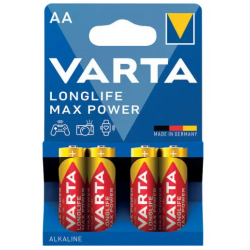 Blister de 4 piles alcalines AA - LR6 Max Energizer 1,5 volts