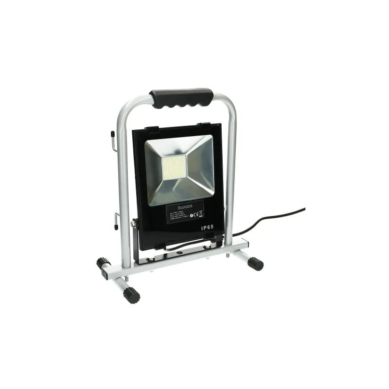 PROJECTEUR PORTABLE DE CHANTIER LED -50W - 4500 LUMEN -CÂBLE 3M HO5RNF 3G1 - TÊTE IP65