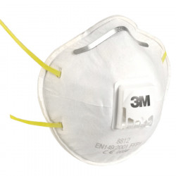 BOÎTE DE 10 MASQUES RESPIRATOIRES COQUES JETABLES FFP1 AVEC SOUPAPE SÉRIE 8812 BLANC - 3M - 7000006980
