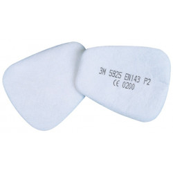 PAIRE DE FILTRES À PARTICULES SÉRIE 5000 P2R ANTI-POUSSIÈRES ET COMBINES - 3M - 7000037674