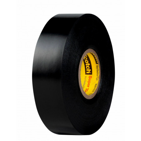 RUBAN ISOLANT ÉLECTRIQUE NOIR 19 MM X 20 MM SUPER 33+ - 3M 80021