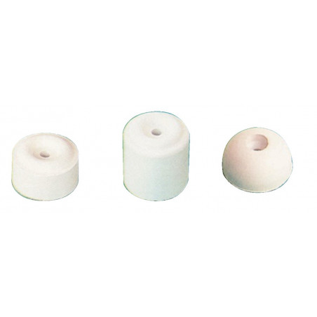 BUTOIR DE SOL CYLINDRIQUE EN CAOUTCHOUC BLANC AVL