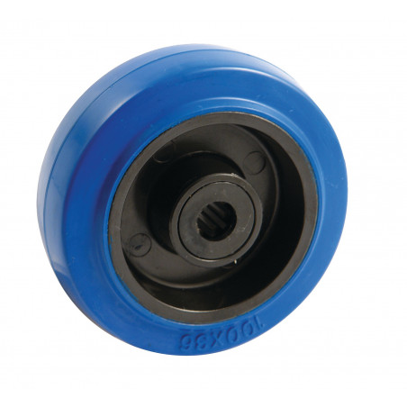 ROUES EN POLYAMIDE BLEU AVL POUR VITESSE JUSQU'À 4 KM/H