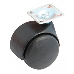 ROULETTE DE MEUBLE AVEC CHAPE EN PLASTIQUE AVL - MODÈLE 595