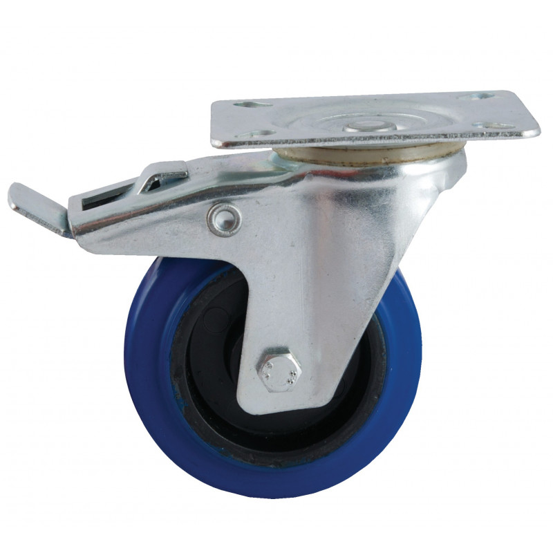 ROULETTE EN CAOUTCHOUC BLEU AVL