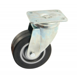 ROULETTE ROBUSTE EN FONTE ET CAOUTCHOUC POUR CHARGES LOURDES