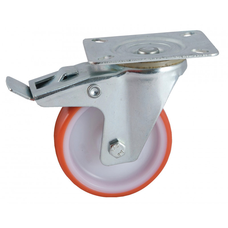 ROULETTES EN POLYURÉTHANE ROUGE AVL