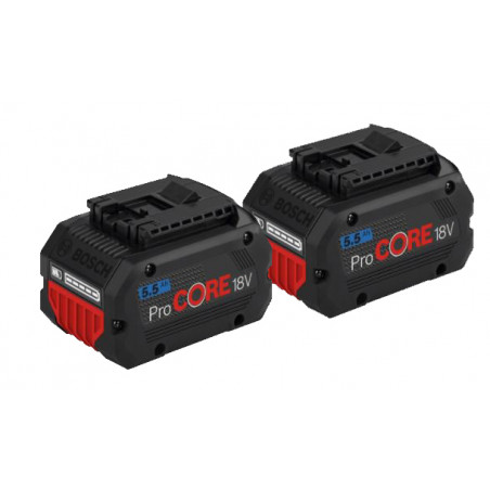 ENSEMBLE BOSCH PROCORE 18V AVEC 2 BATTERIES 5,5 AH