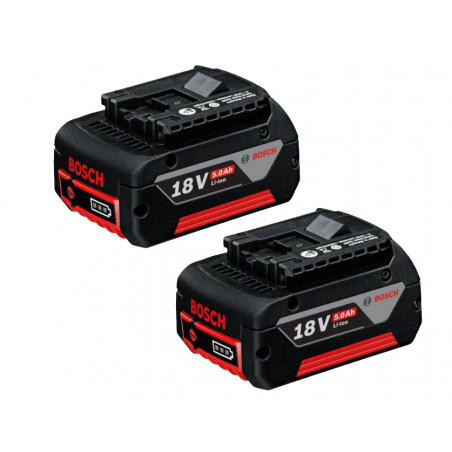 ENSEMBLE DE 2 BATTERIES BOSCH GBA 18V 5.0 AH