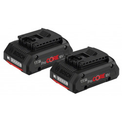 ENSEMBLE DE 2 BATTERIES BOSCH PROCORE 18 V - 4,0 AH PROFESSIONAL ENSEMBLE DE 2 BATTERIES BOSCH PROCORE 18 V - 4,0 AH PROFESSIONAL