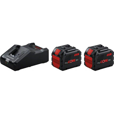 KIT DE DÉMARRAGE PROCORE 18V BOSCH 2 BATTERIES 12AH - CHARGEUR RAPIDE GAL 18V-160