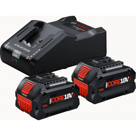 KIT DE DÉMARRAGE PROCORE 18V BOSCH 2 BATTERIES 8AH - CHARGEUR GAL 18V 160