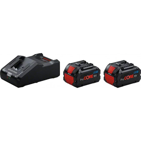 KIT DE DÉMARRAGE PROCORE 18V BOSCH 2 BATTERIES 8AH - CHARGEUR RAPIDE GAL 18V-160