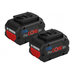 PACK DE 2 BATTERIES BOSCH PROCORE 18V 8.0AH LI-ION PROFESSIONAL PACK DE 2 BATTERIES BOSCH PROCORE 18V 8.0AH LI-ION PROFESSIONAL