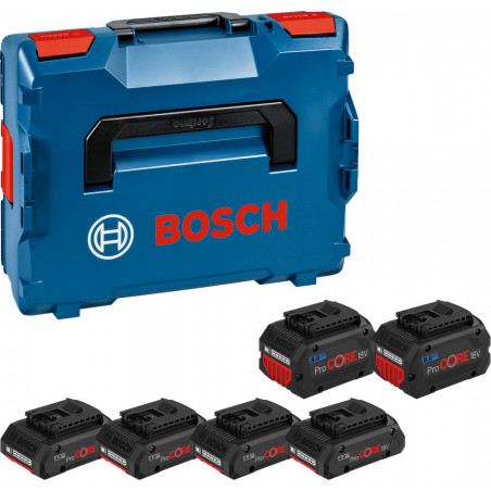 PACK ENERGIE 18V BOSCH 6 BATTERIES (4 X 4AH - 2 X 8AH) - COFFRET L-BOXX