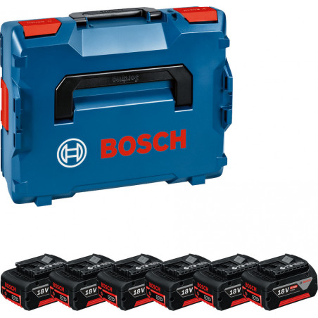 PACK ENERGIE 18V BOSCH 6 BATTERIES 4AH - COFFRET L-BOXX