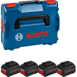 PACK ENERGIE PROCORE 18V BOSCH 4 BATTERIES 5,5AH - COFFRET L-BOXX PACK ENERGIE PROCORE 18V BOSCH 4 BATTERIES 5,5AH - COFFRET L-BOXX