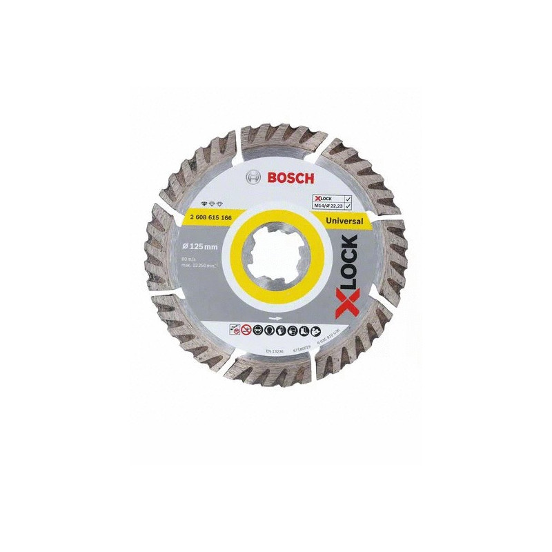 DISQUES DIAMANTÉS UNIVERSELS BOSCH X-LOCK 125 MM