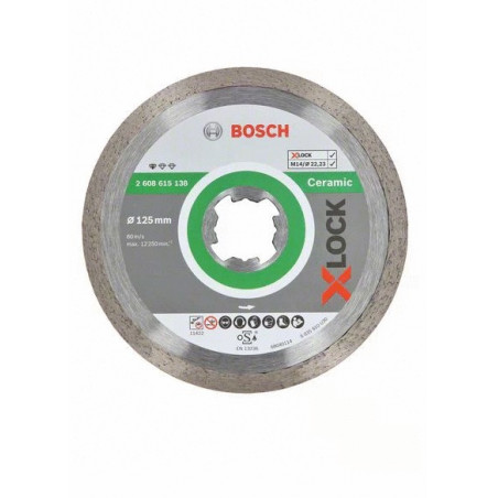 DISQUES DIAMANTÉS X-LOCK BOSCH POUR CÉRAMIQUE - STANDARD 2608615138
