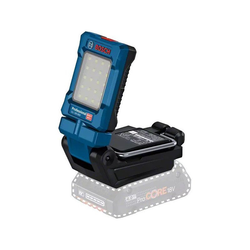 LAMPE DE TRAVAIL 18V BOSCH GLI 18V-800 (SANS BATTERIE NI CHARGEUR) - 0601443600
