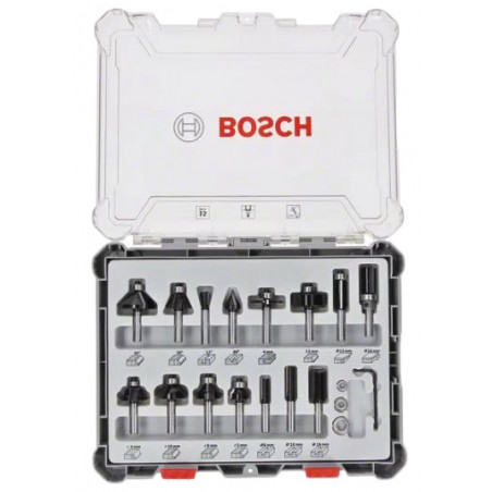 ENSEMBLE DE 15 FRAISES MIXTES BOSCH - 2607017472