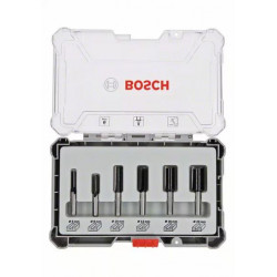 ENSEMBLE DE FRAISES DROITES BOSCH - 6 PIÈCES ENSEMBLE DE FRAISES DROITES BOSCH - 6 PIÈCES