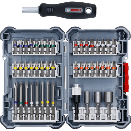 COFFRET 44 EMBOUTS PICK & COLLECT EXTRA HARD AVEC TOURNEVIS MANUEL BOSCH