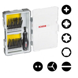 COFFRET DE VISSAGE 37 PIÈCES BOSCH EXTRA HARD AVEC POIGNÉE COFFRET DE VISSAGE 37 PIÈCES BOSCH EXTRA HARD AVEC POIGNÉE