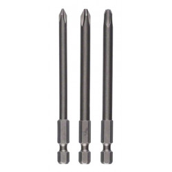ENSEMBLE DE 3 EMBOUTS DE VISSAGE PHILLIPS BOSCH EXTRA DURS ENSEMBLE DE 3 EMBOUTS DE VISSAGE PHILLIPS BOSCH EXTRA DURS