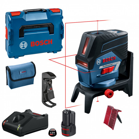 LASER COMBINÉ BOSCH 12V GCL 2-50 C AVEC BATTERIE 2.0 AH, CHARGEUR ET COFFRET L-BOXX