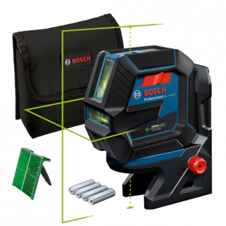 LASER COMBINÉ BOSCH GCL 2-50 G VERT AVEC SUPPORT ROTATIF RM 10 - 0601066M00