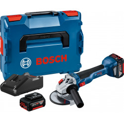 MEULEUSE 18V BOSCH GWS 18V-10 - 2 BATTERIES 4AH - CHARGEUR - COFFRET L-BOXX MEULEUSE 18V BOSCH GWS 18V-10 - 2 BATTERIES 4AH - CHARGEUR - COFFRET L-BOXX