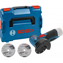 MEULEUSE D'ANGLE 12V BOSCH GWS 12V-76 - COFFRET L-BOXX (SANS BATTERIE NI CHARGEUR) MEULEUSE D'ANGLE 12V BOSCH GWS 12V-76 - COFFRET L-BOXX (SANS BATTERIE NI CHARGEUR)