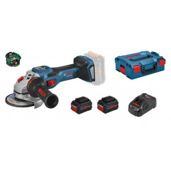MEULEUSE D'ANGLE BITURBO 18V BOSCH GWS 18V-15 SC - 2 BATTERIES PROCORE 8AH - CHARGEUR - COFFRET L-BOXX MEULEUSE D'ANGLE BITURBO 18V BOSCH GWS 18V-15 SC - 2 BATTERIES PROCORE 8AH - CHARGEUR - COFFRET L-BOXX