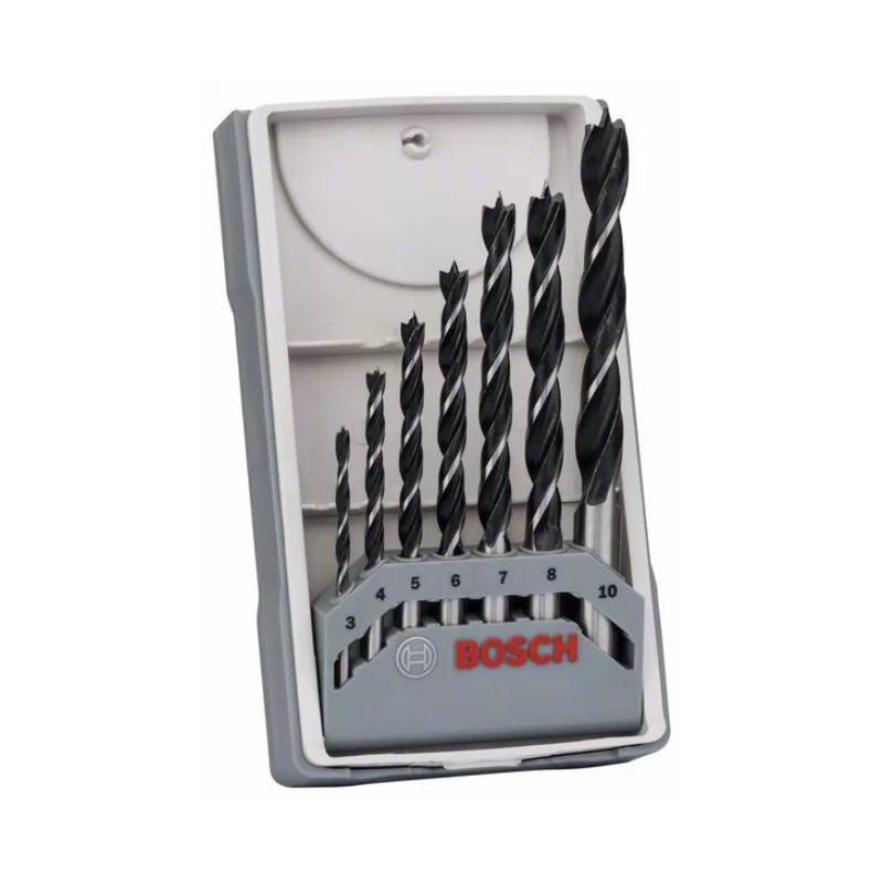COFFRET 7 MÈCHES À BOIS HÉLICOÏDALES BOSCH - RÉF. 2607017034