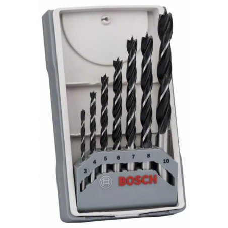 COFFRET 7 MÈCHES À BOIS HÉLICOÏDALES BOSCH - RÉF. 2607017034