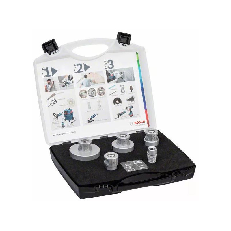 COFFRET DE LAMES DE SCIES TRÉPANS DIAMANTÉES À SEC BOSCH DRY SPEED