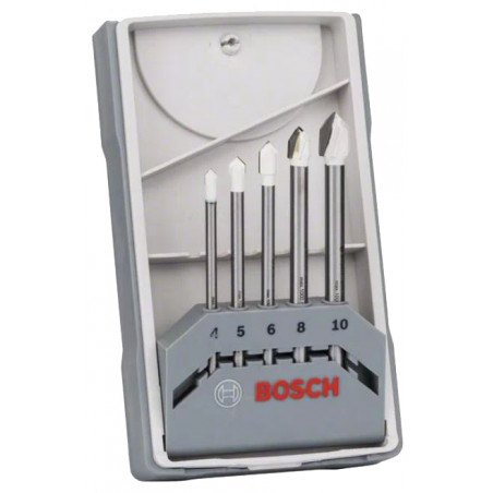 ENSEMBLE DE 5 FORETS POUR CARRELAGE BOSCH CYL-9 CERAMIC