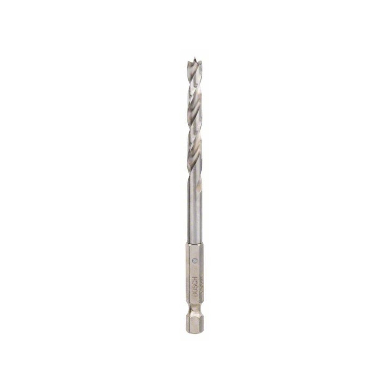 MÈCHE HÉLICOÏDALE POUR BOIS BOSCH AVEC QUEUE HEXAGONALE 1/4''