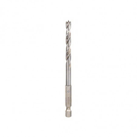 MÈCHE HÉLICOÏDALE POUR BOIS BOSCH AVEC QUEUE HEXAGONALE 1/4''