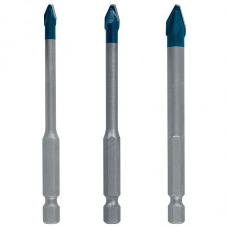 ENSEMBLE DE 3 FORETS BOSCH HEX-9 HARDCERAMIC