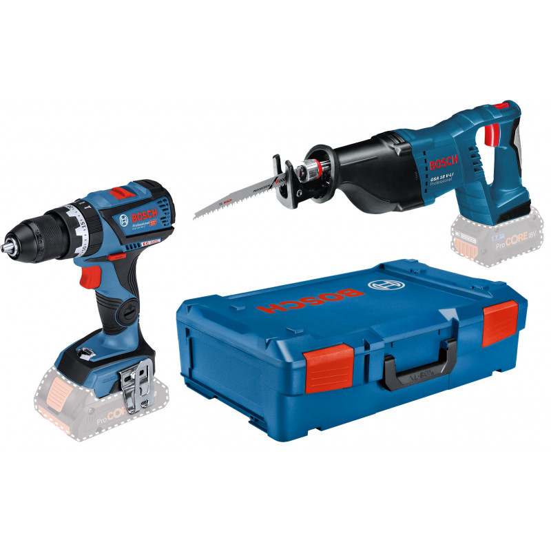 ENSEMBLE 2 OUTILS 18V BOSCH (GSB18V-60C/GSA 18V-LI) - COFFRET XL-BOXX (SANS BATTERIE NI CHARGEUR)